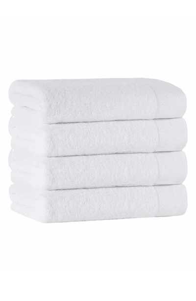 Enchante Home Signature Turkish Cotton White Bath Towel