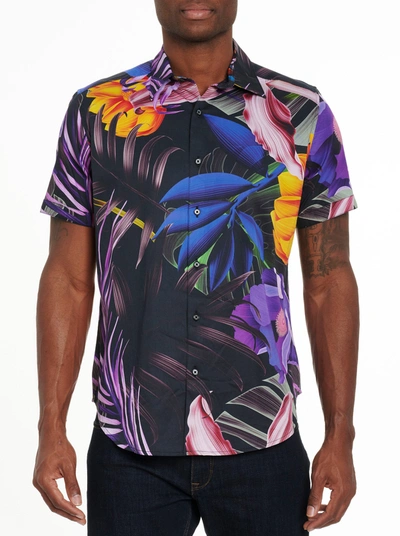 Robert Graham Bentham Short Sleeve Button Down Shirt In Multi