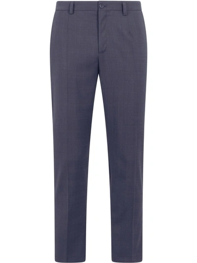 Dolce & Gabbana Tailored Wool Trousers In Blue