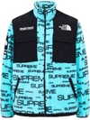 Supreme X The North Face Fleece Jacket In Blue