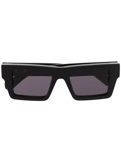 Off-white Nassau Marble-print Rectangle Frame Sunglasses In Black