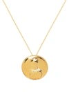 NATIA X LAKO MEDALLION GOLD-PLATED NECKLACE