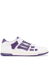 Amiri Men's Skeleton Leather Low-top Sneakers In White