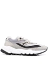Dsquared2 Grey Canvas And Suede Sneakers In Grey