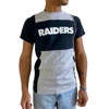 REFRIED APPAREL REFRIED APPAREL HEATHER GRAY LAS VEGAS RAIDERS SUSTAINABLE SPLIT T-SHIRT