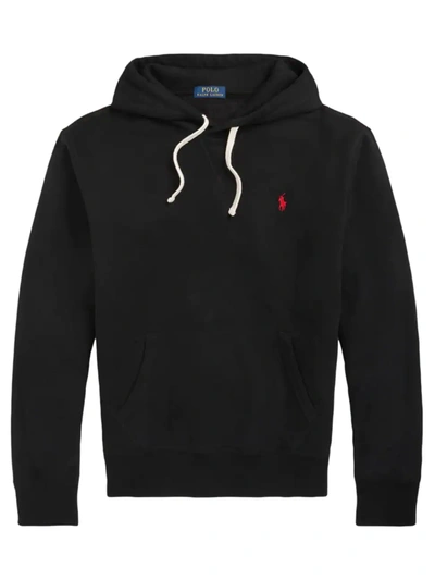 Polo Ralph Lauren Cotton-blend Zip Hoodie In Black