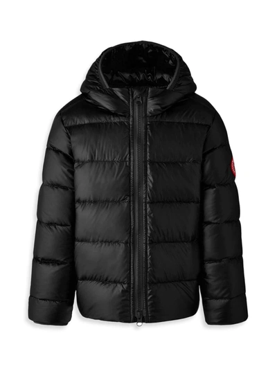 Canada Goose Little Kid's & Kid's Crofton Down Quilted Puffer Jacket In Black