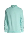 Peter Millar Crown Comfort Quarter-zip Pullover In Willow Mist
