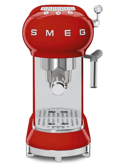 Smeg Espresso Machine In Red