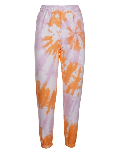 Maisie Wilen Tie-dye Print Cotton Track Trousers In Heaora