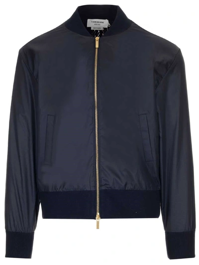 Thom Browne Center-back Stripe Ripstop Bomber In Multi-colored