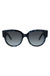 DIOR WILDIOR BU 54MM ROUND SUNGLASSES