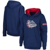 Stadium Athletic Women's Navy Gonzaga Bulldogs Team Big Logo Pullover Hoodie In Navy