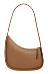 The Row Half Moon Hobo Bag In Calfskin Leather In Chestnut