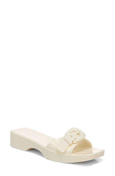 Veronica Beard Davina Jelly Buckle Resort Sandals In White