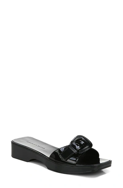 Veronica Beard Davina Jelly Slide Sandal In Black