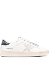 Golden Goose Star-patch Lace-up Sneakers In Weiss