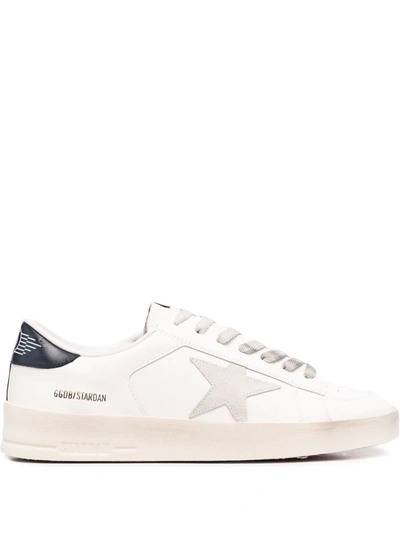 Golden Goose Star-patch Lace-up Sneakers In Weiss