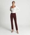 Reiss Slim Fit Tailored Trousers In Maroon