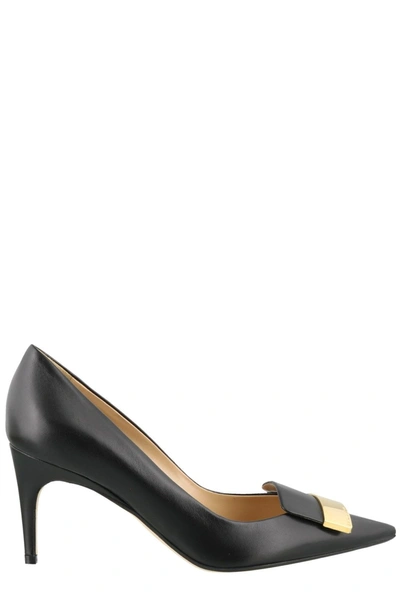 Sergio Rossi Sr1 Pointed Toe Pumps In Black