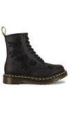 Dr. Martens' 1460 Vonda Mono Floral Stiefeletten In Black