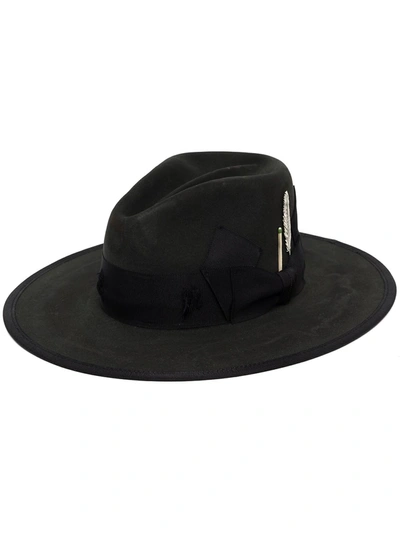 Nick Fouquet Match-charm Felt Hat In Black