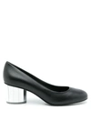 Ferragamo Farrah Slip-on Leather Pumps In Black