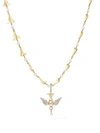 ANNOUSHKA X TEMPERLEY LONDON 18KT YELLOW GOLD LOVEBIRDS PEARL DIAMOND CHOKER