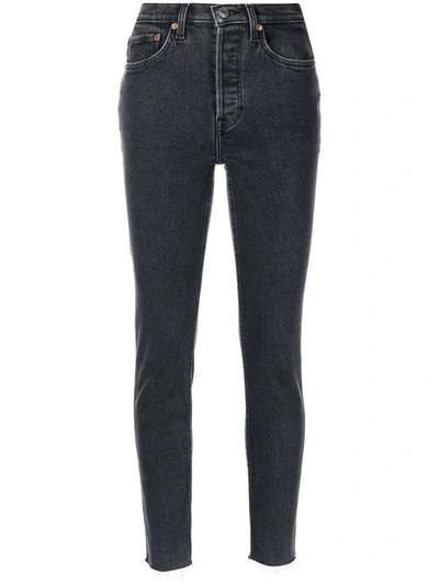 Re/done Comfort Stretch High-rise Stovepipe Jeans In 23