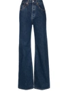 RE/DONE ULTRA HIGH RISE WIDE LEG JEANS