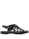 Officine Creative Chios Strappy Sandals In Black