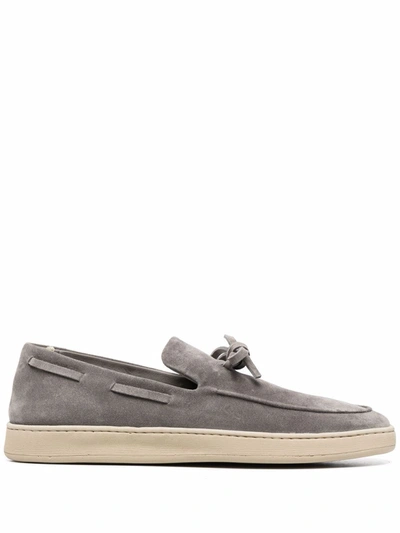 Officine Creative Herbie Tasselled Suede Loafers In Gray