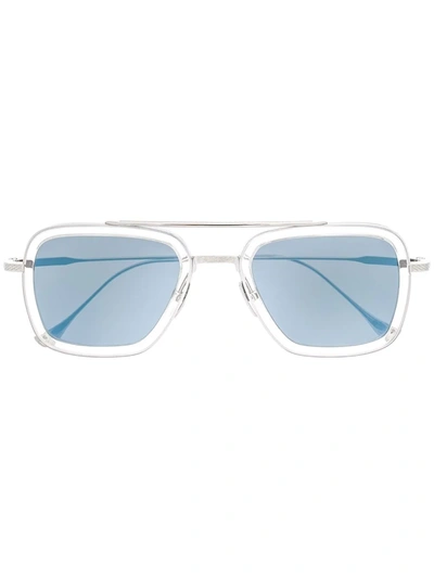 Dita Eyewear X André Opticas Flight Square-frame Sunglasses In Silver