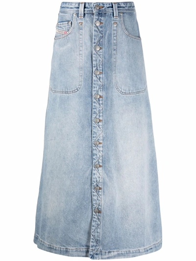 Diesel A-line Denim Skirt