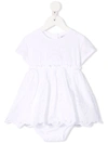 Dolce & Gabbana Broderie Anglaise Dress Set In White