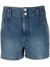 Isabel Marant Étoile Tihiana Isabel Marant Etoile Shorts In Washed Denim In Blue