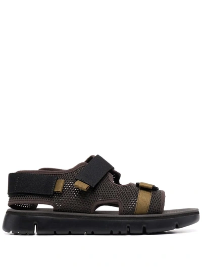 Camper Oruga Strappy Sandals In Brown