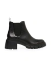 Steve Madden Gracey Leather Ankle Boots In Black