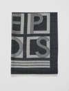 Joseph Fine Merino Angela Scarf In Black/ivory