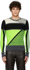 GMBH BLACK & GREEN KNIT SWEATER