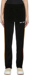 Palm Angels Navy Classic Track Pants In Black White