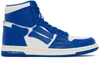 Amiri Skel Top Leather High-top Trainers In Blue