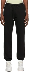 Soulland Black Logo Cotton-blend Sweatpants In Black