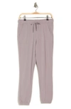 90 Degree By Reflex Terry Brushed Knit Joggers In Gull