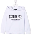 DSQUARED2 LOGO-PRINT PULLOVER HOODIE