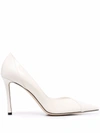 JIMMY CHOO JIMMY CHOO WOMEN'S WHITE LEATHER PUMPS,CASS95NPALATTELATTE 36