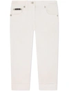 Dolce & Gabbana Mid-rise Slim Fit Jeans In White