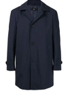 HUGO BOSS BUTTONED-UP SINGLE-BREASTED COAT