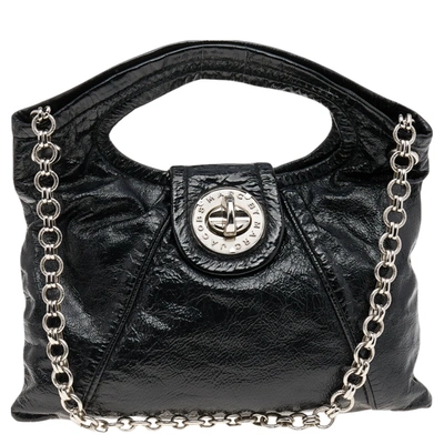 Pre-owned Marc By Marc Jacobs Black Leather Turnlock Shoulder Bag