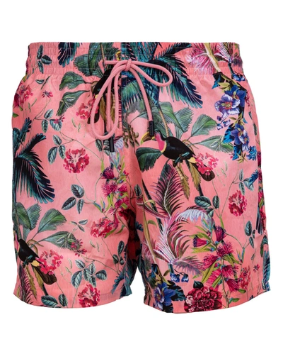 Etro Pantaloncino Mare Printed Swim Shorts In Pink